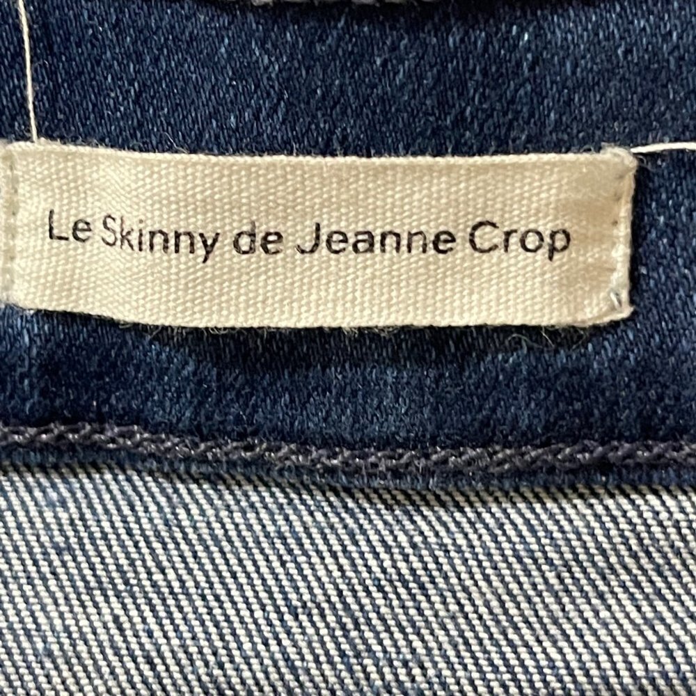 Frame Denim Le Skinny de Jeanne Crop Jeans Shredded Hem Size 26 - Picture 7 of 10